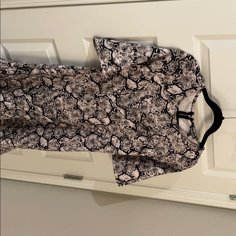 Express snake print style dress